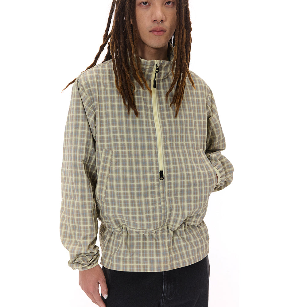 PLAID ZIPPED JACKET