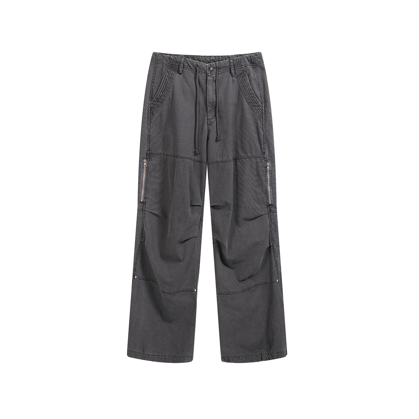 WASH OUT ZIP BAGGY CARGO PANT