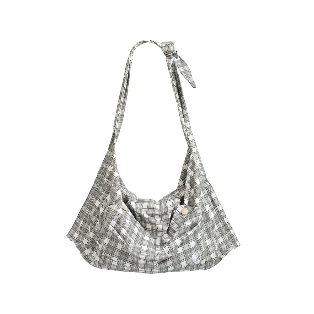 CUSTOM PLAID SLING BAG