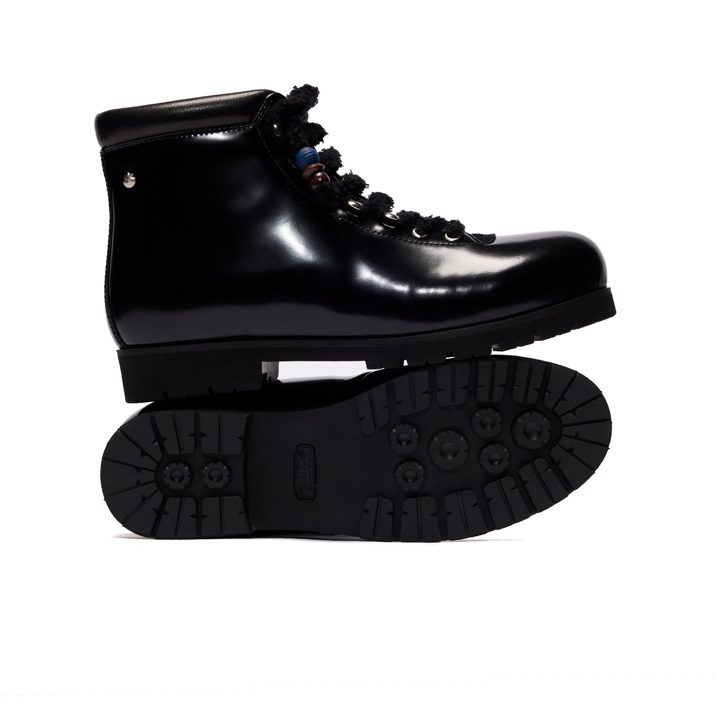 CRICLE CAGE CARABO BOOT – GLOSS BLACK