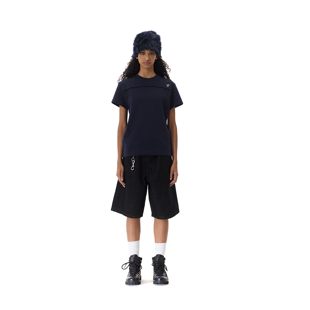 SINGLE PLEAT SLIM TEE