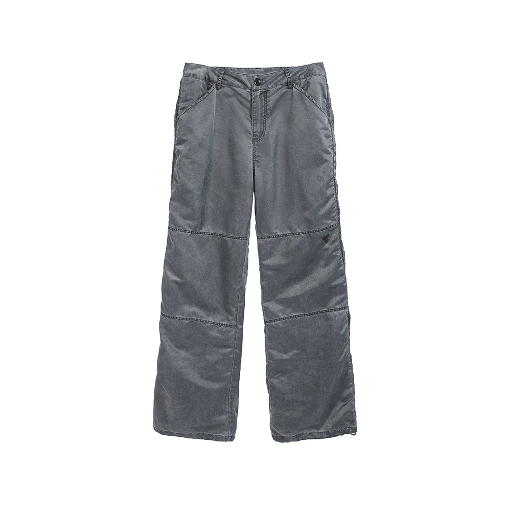 WASH OUT NYLON BAGGY CARGO PANTS