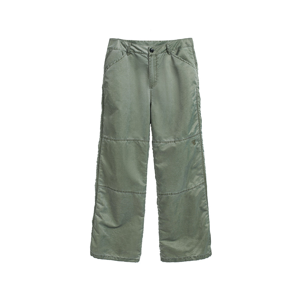WASH OUT NYLON BAGGY CARGO PANTS