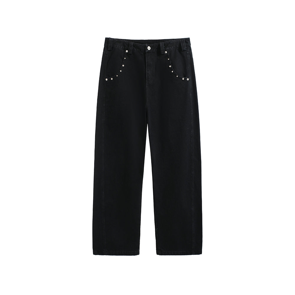 METAL RIVETS BOOT CUT