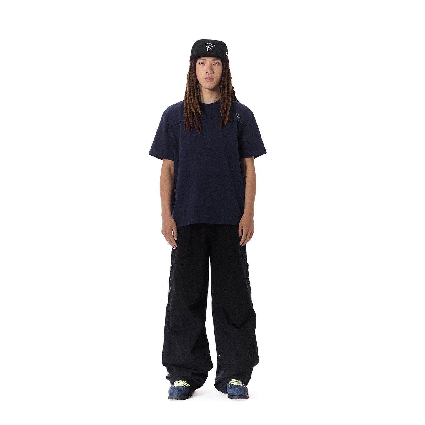 WASH OUT ZIP BAGGY CARGO PANT