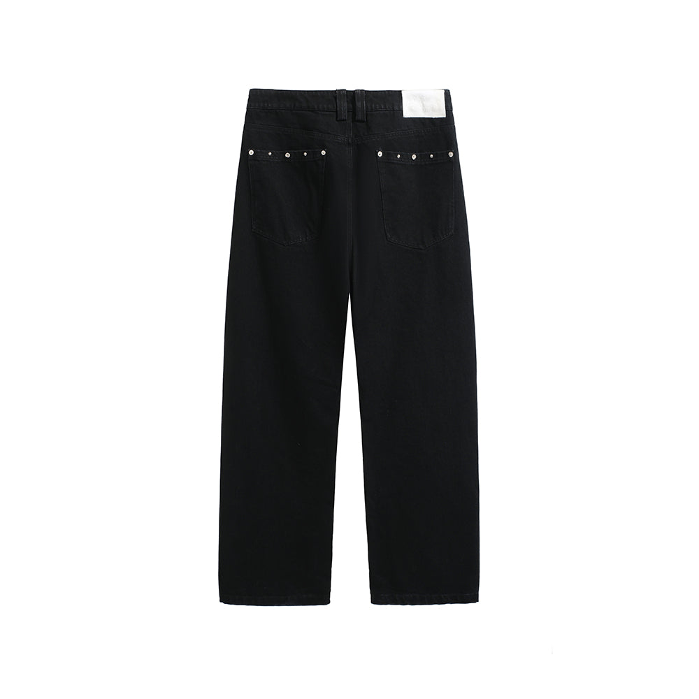 METAL RIVETS BOOT CUT