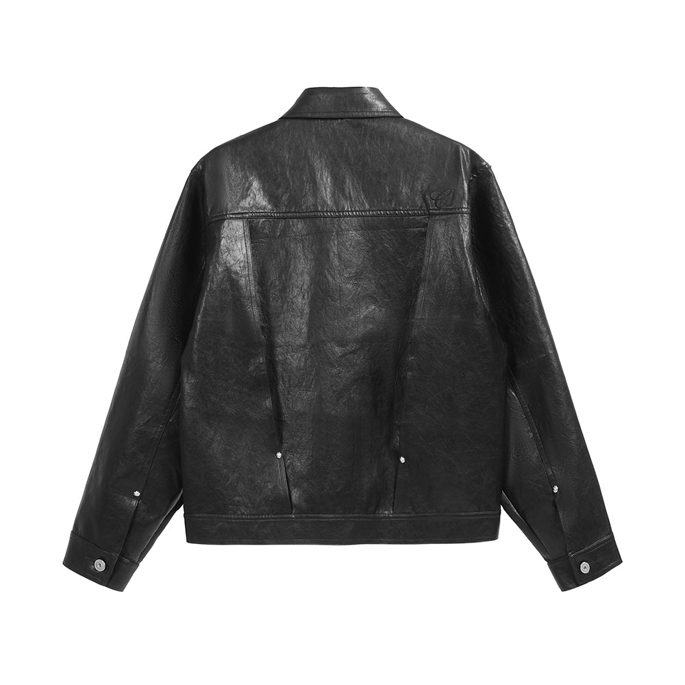 FAUX LEATHER MINI JACKET