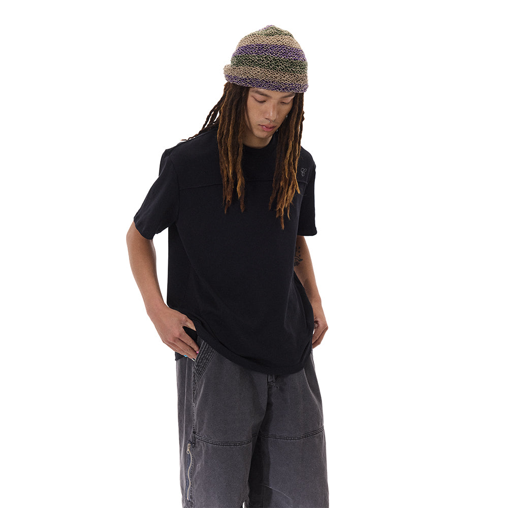 SINGLE PLEAT BOXY TEE