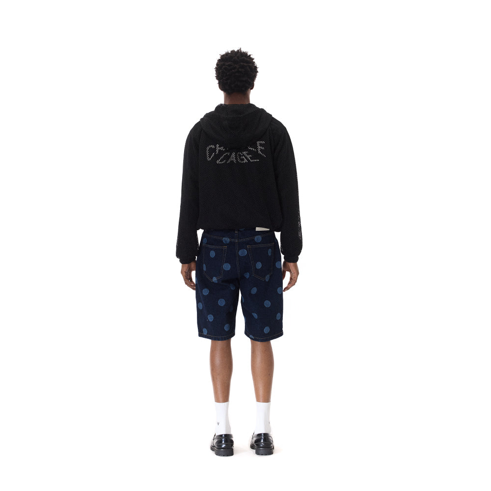 POLKA RAW DENIM SHORTS