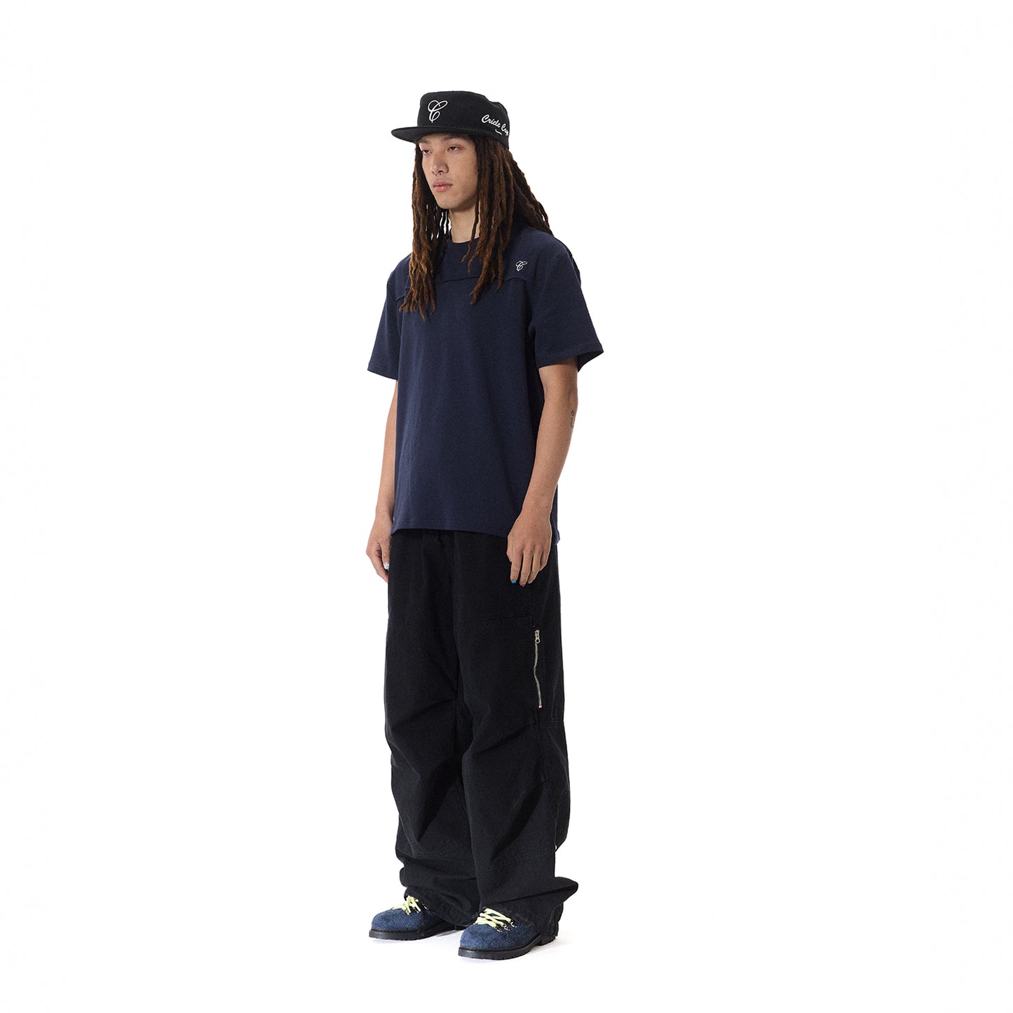 WASH OUT ZIP BAGGY CARGO PANT