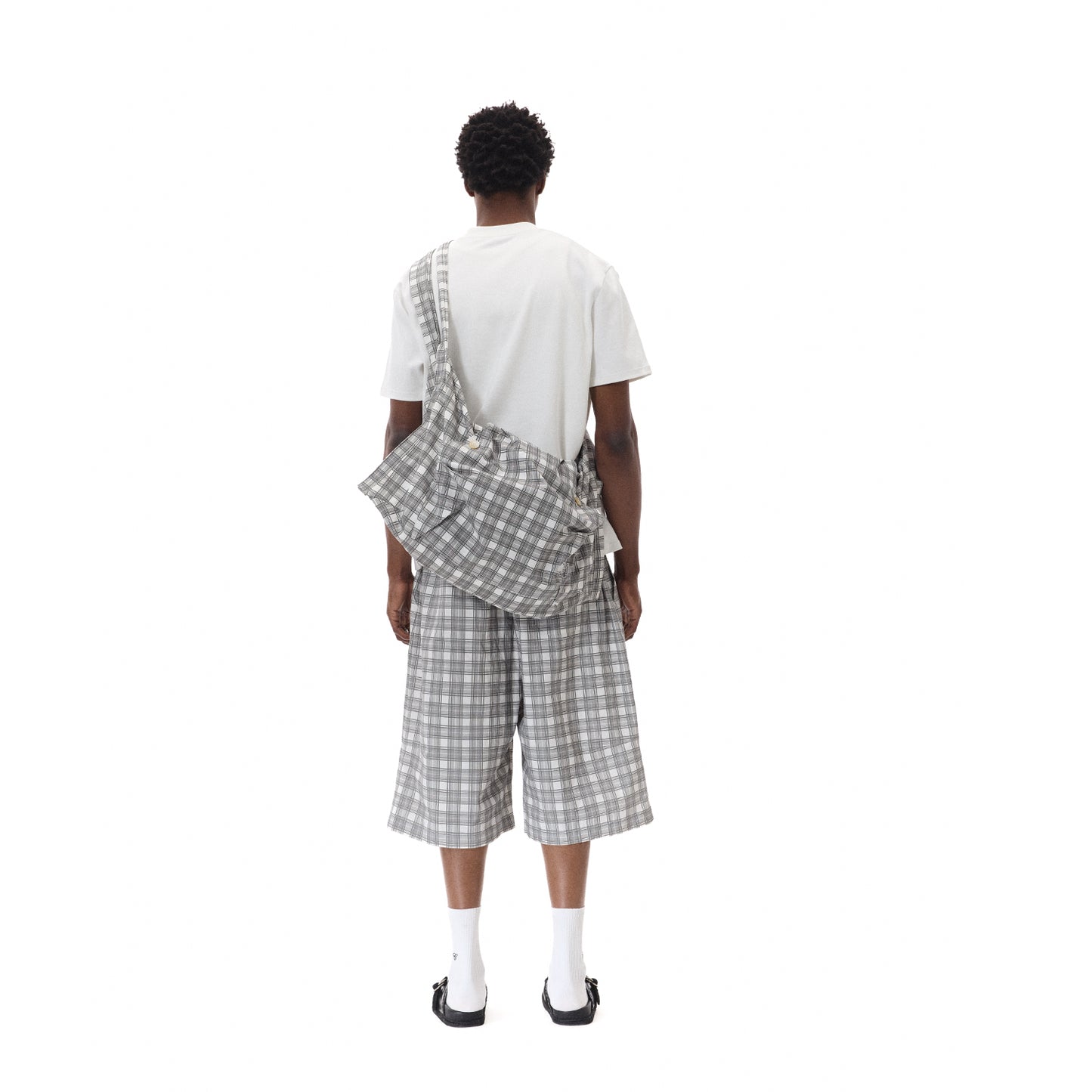 PLAID BAGGY SHORTS