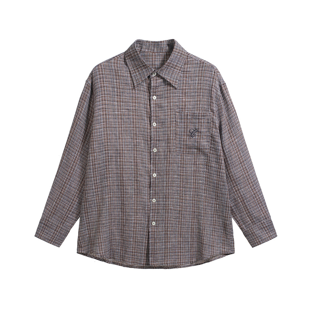 LINEN BAZAAR CHECK SHIRT