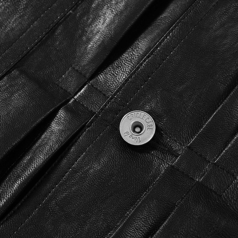 FAUX LEATHER MINI JACKET