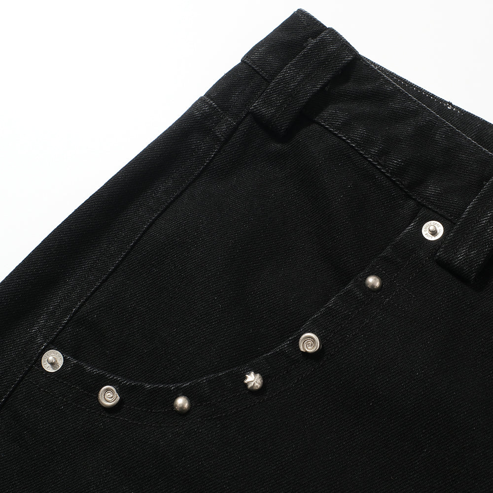 METAL RIVETS BOOT CUT