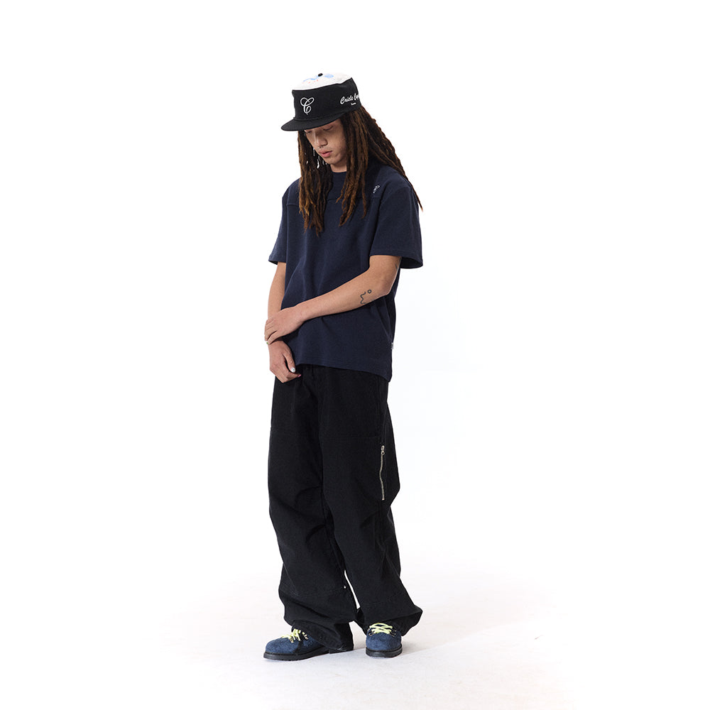 SINGLE PLEAT BOXY TEE