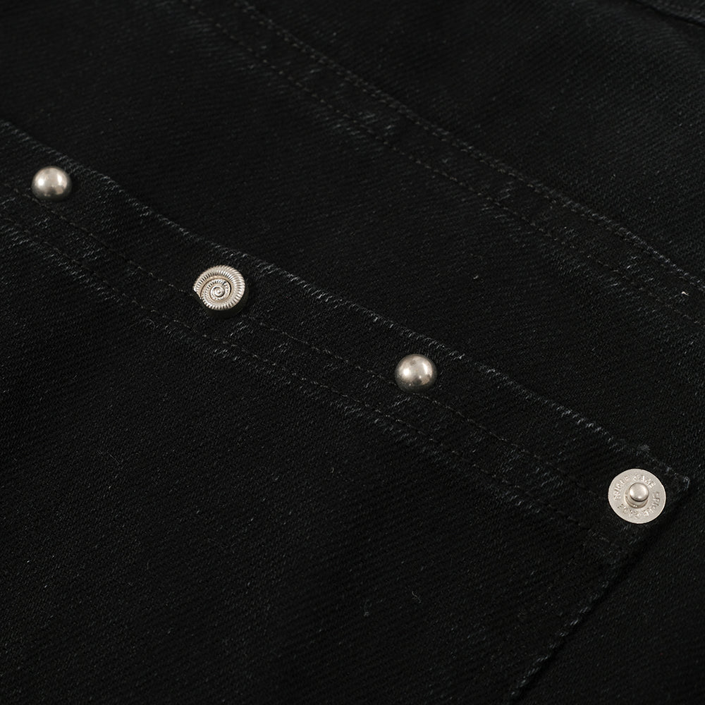 METAL RIVETS BOOT CUT
