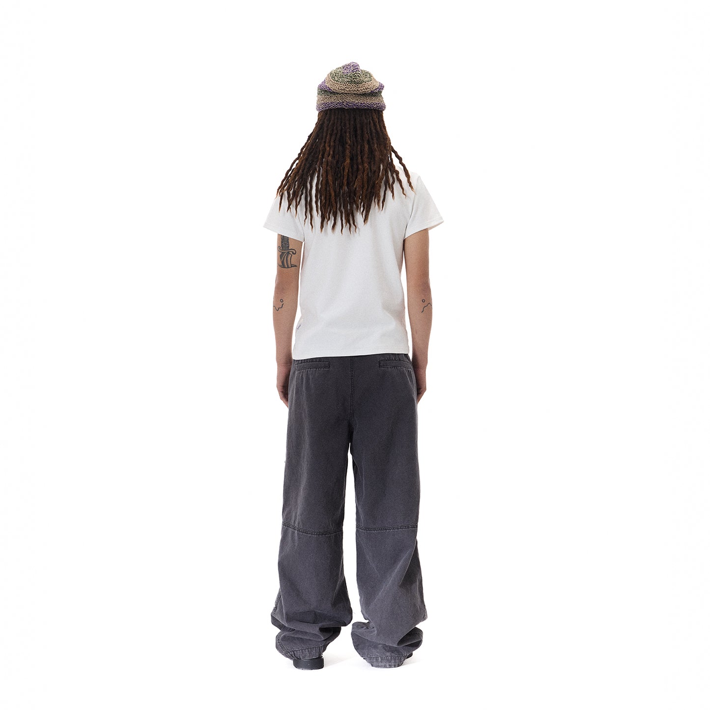WASH OUT ZIP BAGGY CARGO PANT