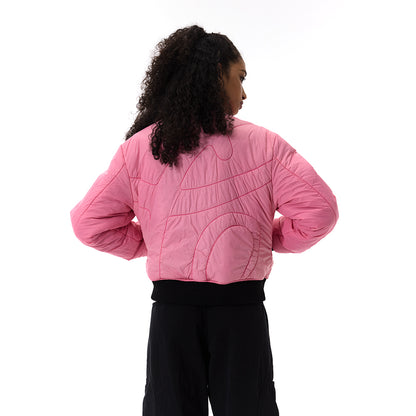 WASH OUT NYLON REVERSIBLE BOMBER