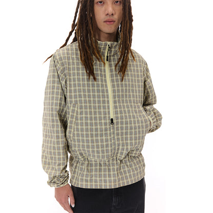 PLAID ZIPPED JACKET