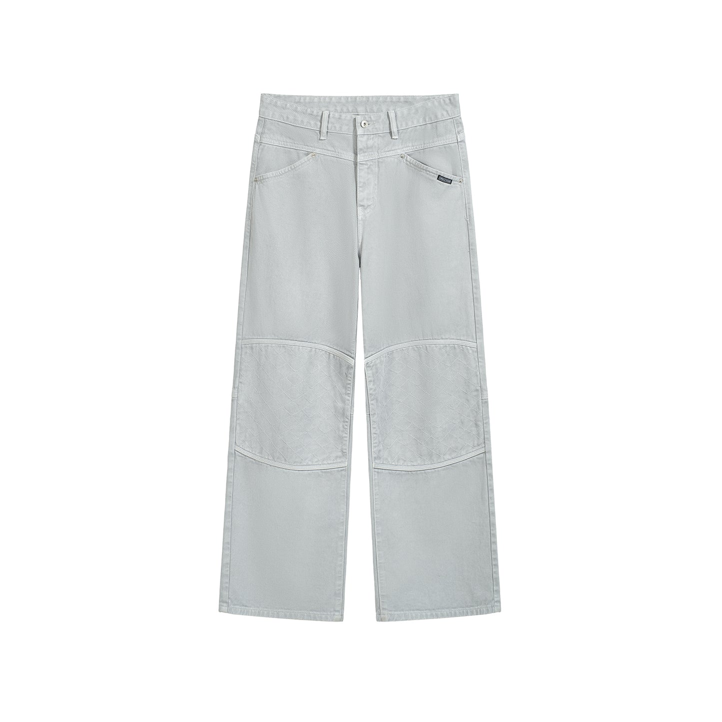 LIGHT GREY WASHED DENIM PANTS