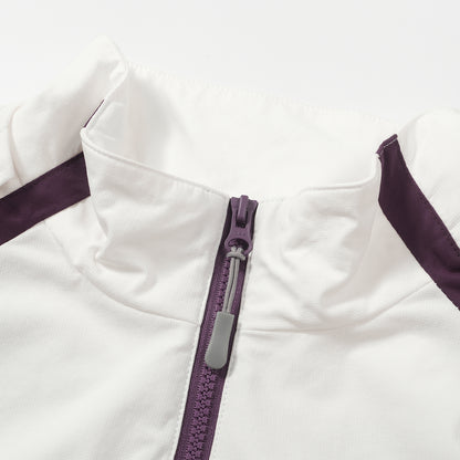 COLOR-BLOCKED SPORT JACKET WITH 3D CUTTING