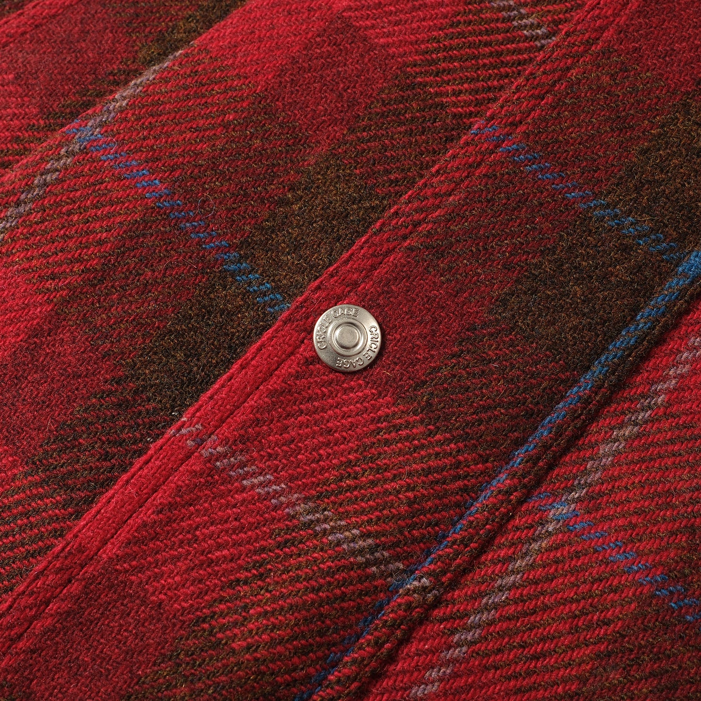 SCOTTISH RED TARTAN WOOL SAFARI JACKET
