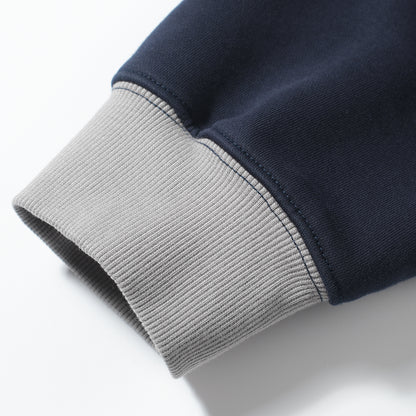 BRIAR PRINT RAGLAN SLEEVE COLOR-BLOCK HOODIE