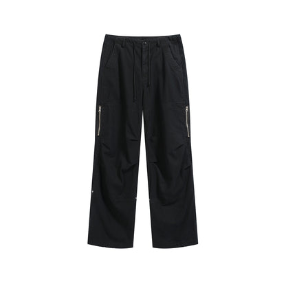 WASH OUT ZIP BAGGY CARGO PANT