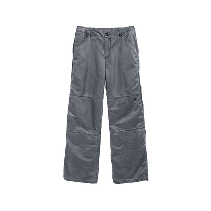 WASH OUT NYLON BAGGY CARGO PANTS