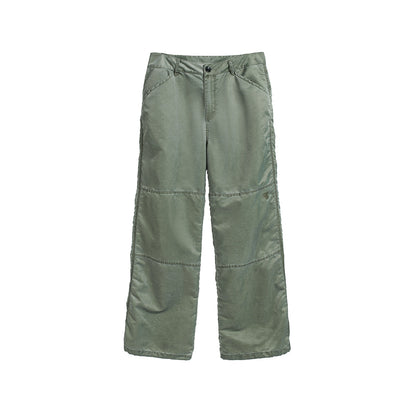 WASH OUT NYLON BAGGY CARGO PANTS