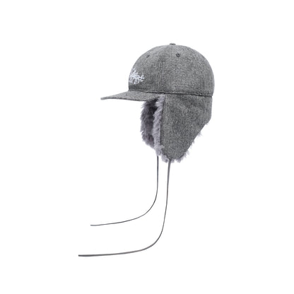 HOUNDSTOOTH EARFLAP CAP