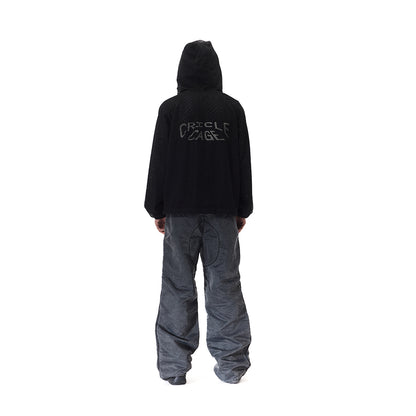WASH OUT NYLON BAGGY CARGO PANTS