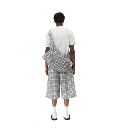 PLAID BAGGY SHORTS