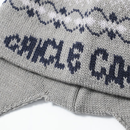 WOOL FAIR ISLE EARFLAP HAT