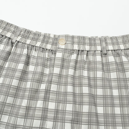 PLAID BAGGY SHORTS