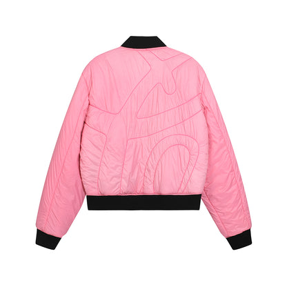 WASH OUT NYLON REVERSIBLE BOMBER