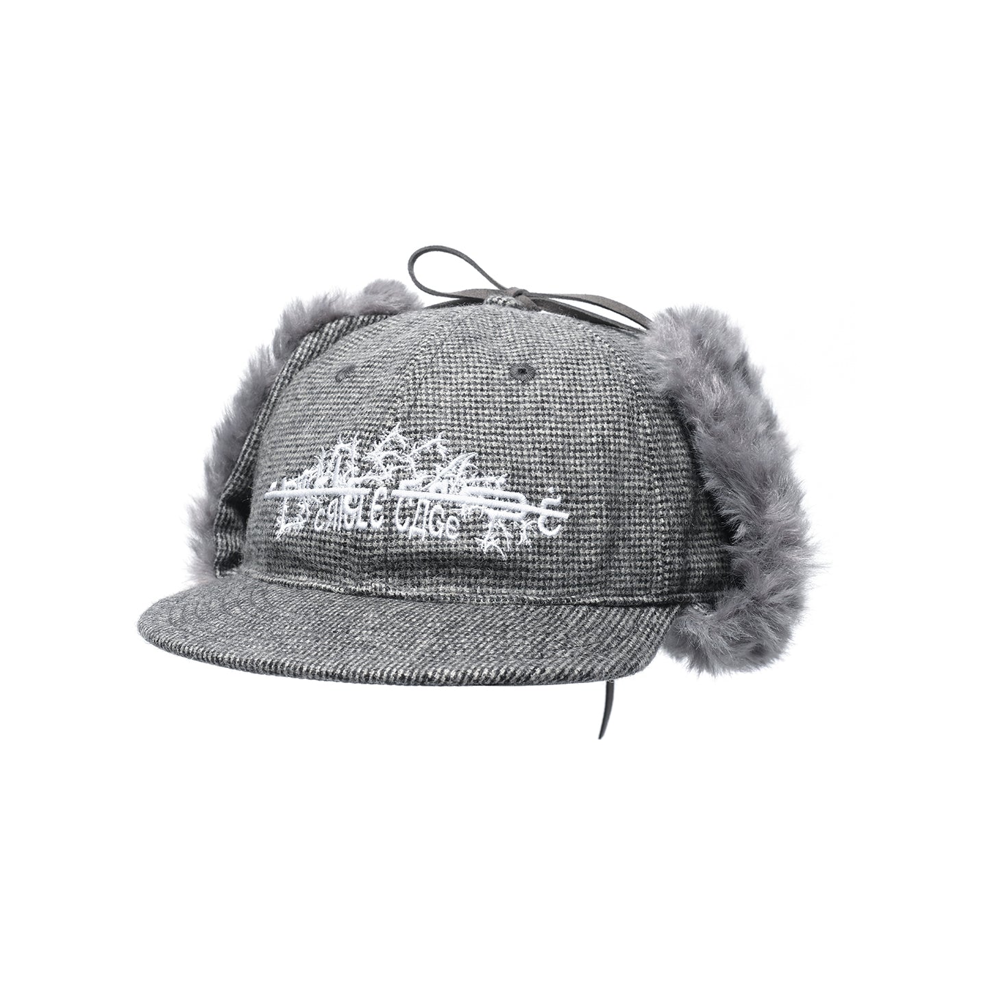 HOUNDSTOOTH EARFLAP CAP