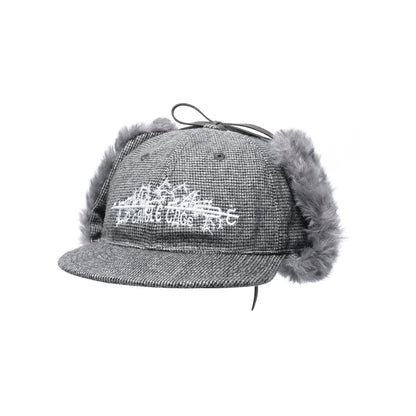 HOUNDSTOOTH EARFLAP CAP