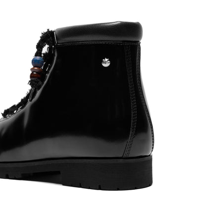CRICLE CAGE CARABO BOOT – GLOSS BLACK