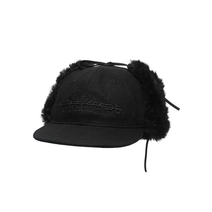 HOUNDSTOOTH EARFLAP CAP