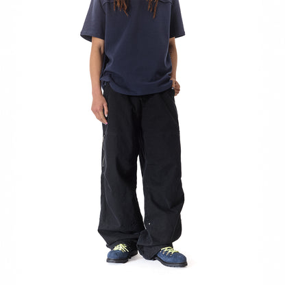WASH OUT ZIP BAGGY CARGO PANT