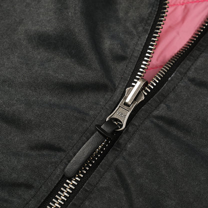 WASH OUT NYLON REVERSIBLE BOMBER