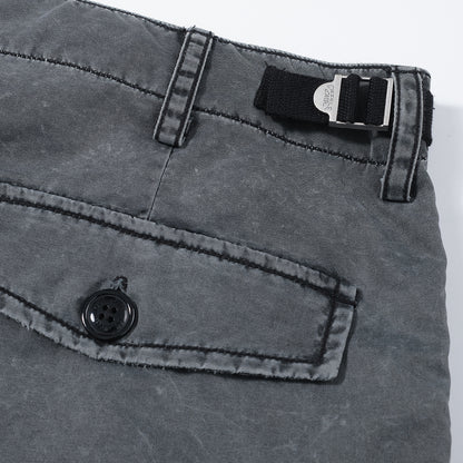 WASH OUT NYLON BAGGY CARGO SHORTS