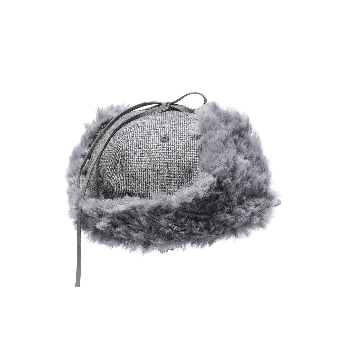 HOUNDSTOOTH EARFLAP CAP