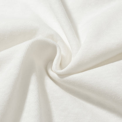 ULTRA THIN PRINTED LINEN BOX TEE