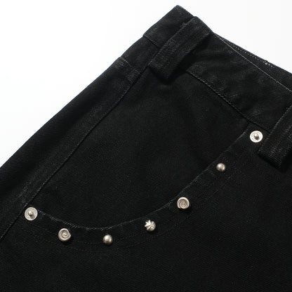 METAL RIVETS BOOT CUT