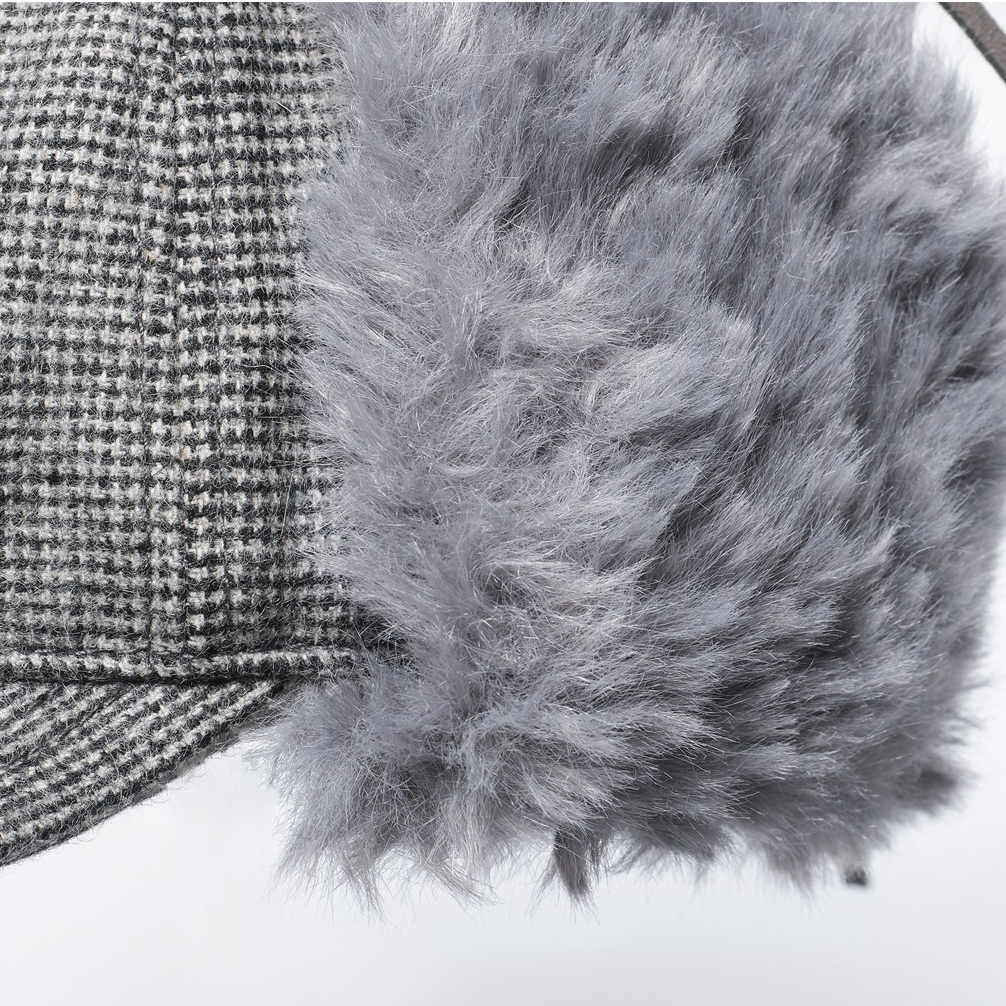 HOUNDSTOOTH EARFLAP CAP