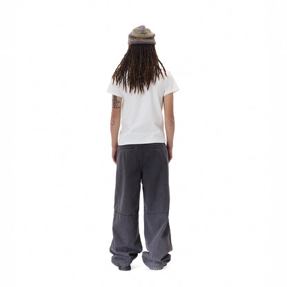 WASH OUT ZIP BAGGY CARGO PANT