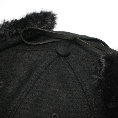 HOUNDSTOOTH EARFLAP CAP