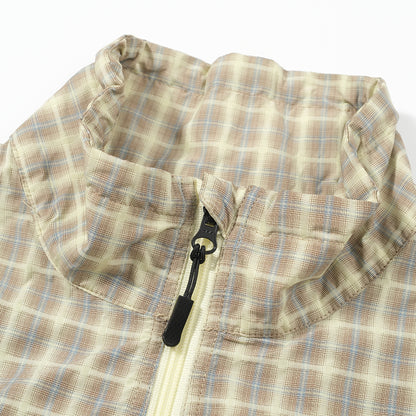 PLAID ZIPPED JACKET
